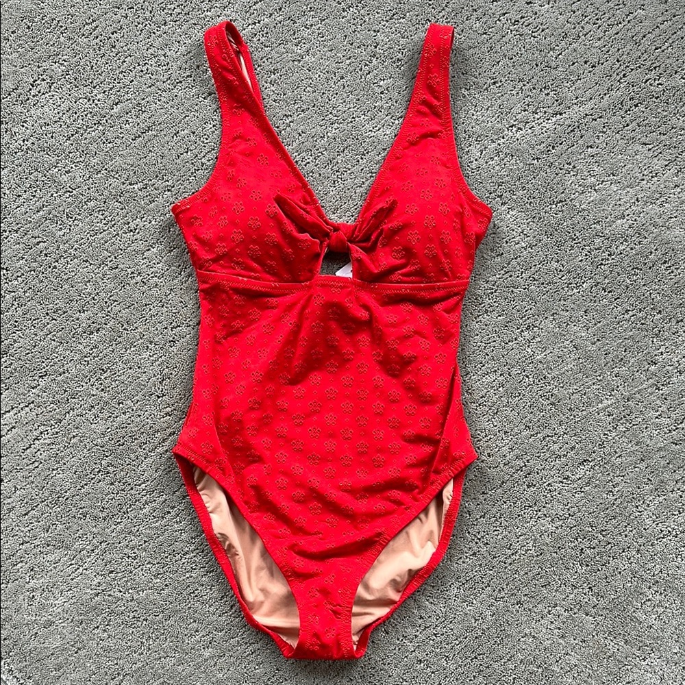 J.Crew Red One Piece Swimsuit